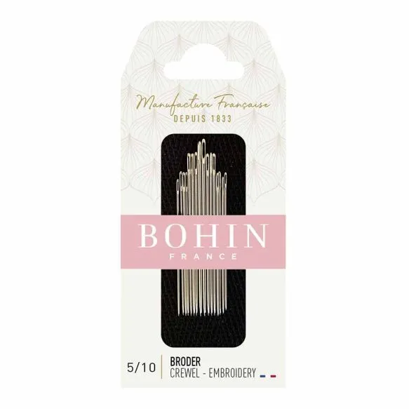 Bohin Embroidery Crewel Needles Assorted no.5-10