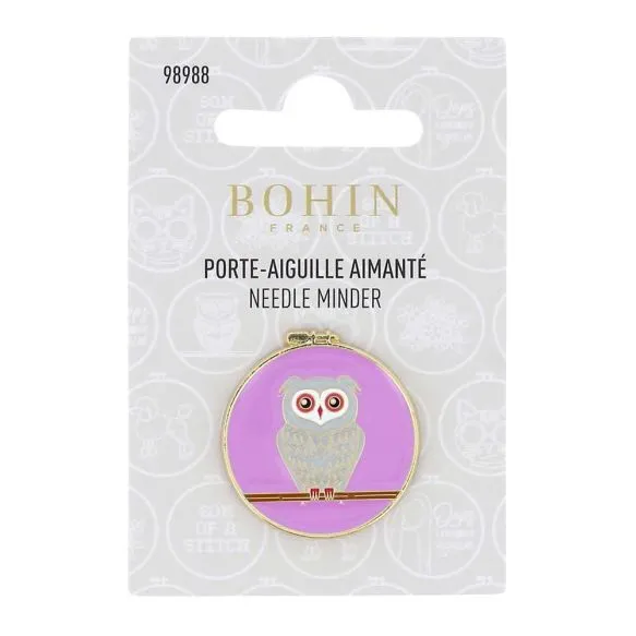 Bohin Magnetic Needle Minder with Owl Design