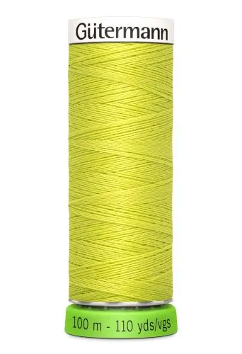 Gutermann Sew All Thread - Bright Green Recycled Polyester rPET Colour 334