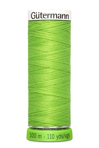 Gutermann Sew All Thread - Bright Green Recycled Polyester rPET Colour 336