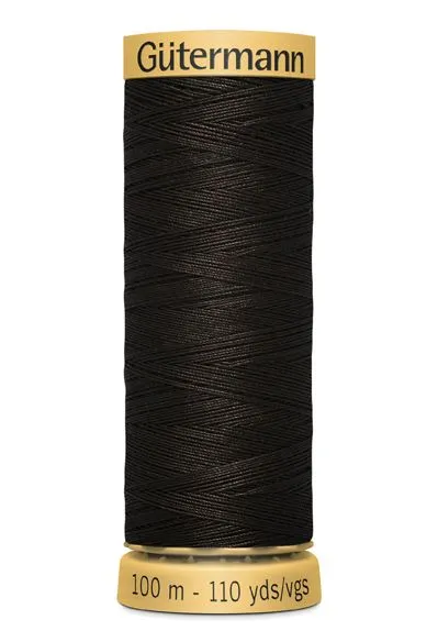 Gutermann Sew All Thread - Dark Brown 100% Cotton Colour 1712