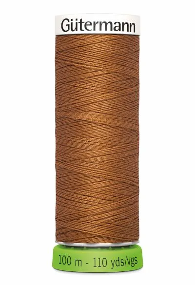 Gutermann Sew All Thread - Brown Recycled Polyester rPET Colour 448