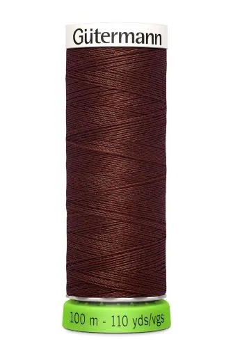 Gutermann Sew All Thread - Brown Recycled Polyester rPET Colour 230