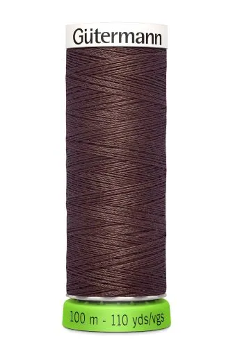 Gutermann Sew All Thread - Brown Recycled Polyester rPET Colour 446