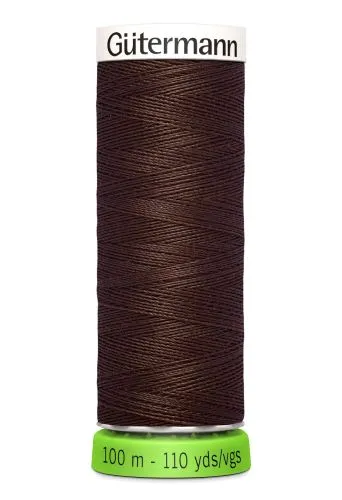 Gutermann Sew All Thread - Brown Recycled Polyester rPET Colour 694