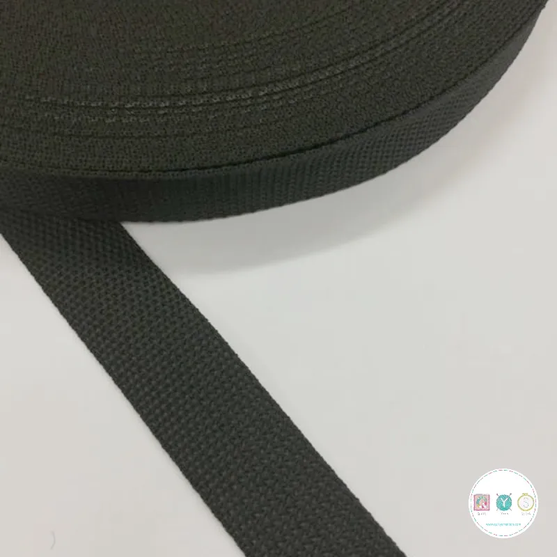 Bag Polypropylene Webbing - Black 25mm Wide