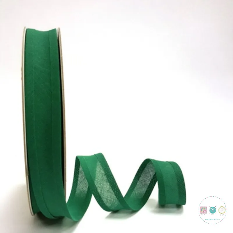 Bias Binding in Dark Green Col 62 - 25mm Wide by Fany