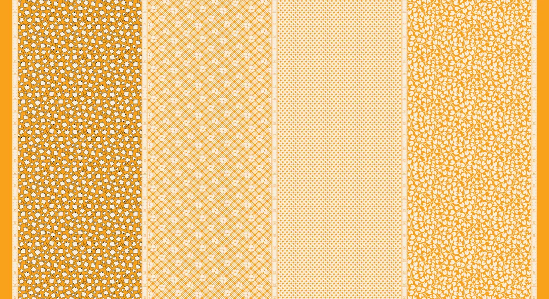 Quilting Fabric - Yellow Strips from Bubble Pop by American Jane for Moda 21760-13