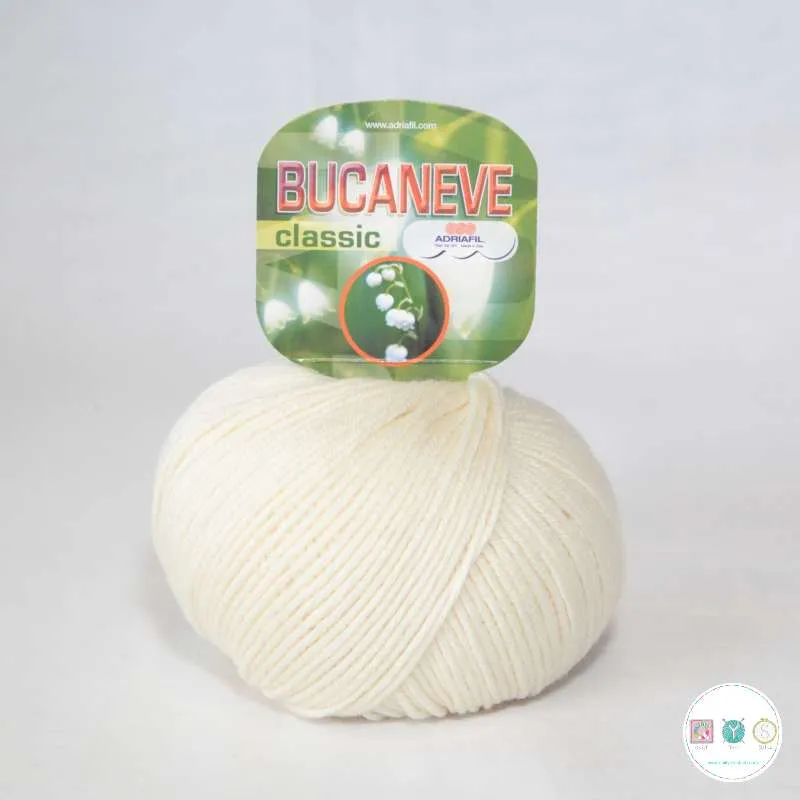 Yarn - Adriafil Bucaneve Merino Worsted Weight in Off White 11