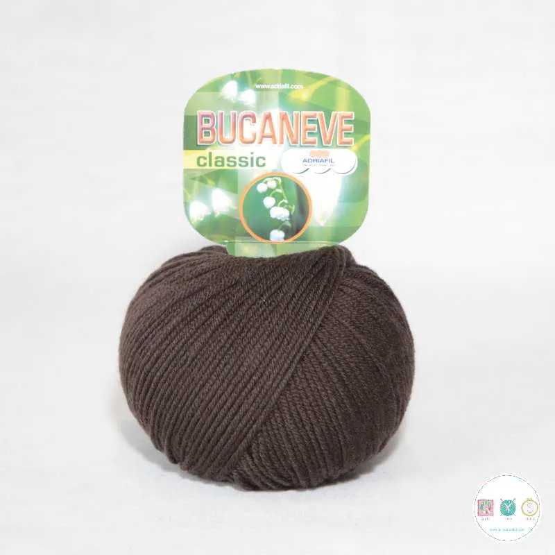 Yarn - Adriafil Bucaneve Merino Worsted Weight in Chocolate Brown 15