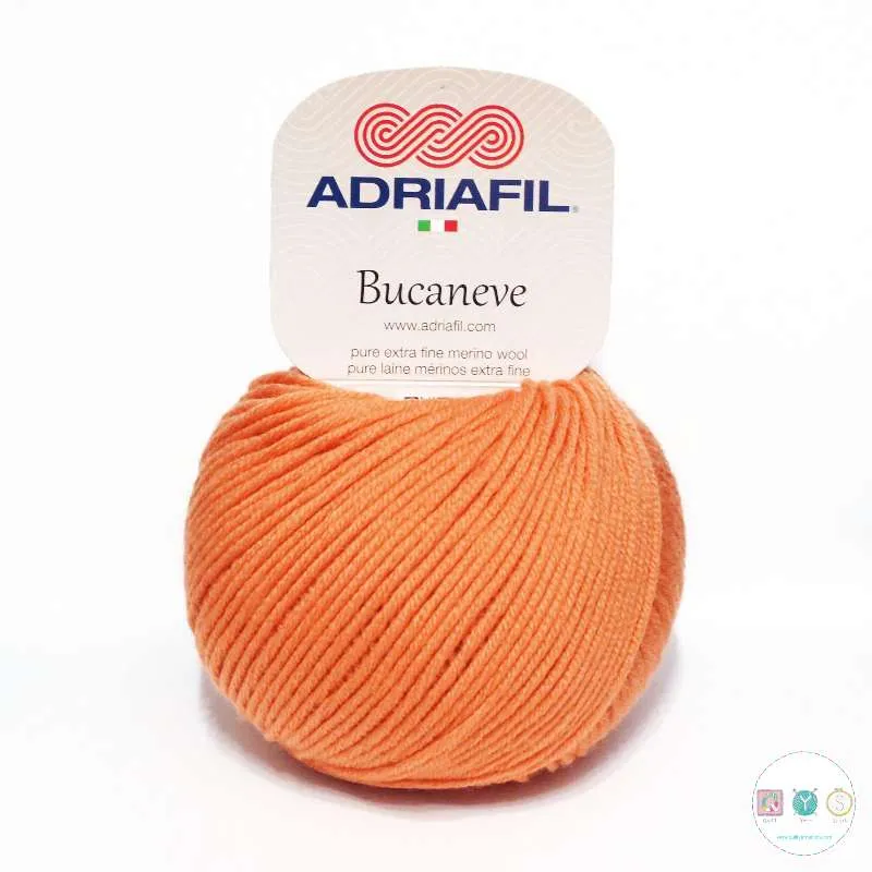 Yarn - Adriafil Bucaneve Merino Worsted Weight in Orange 66