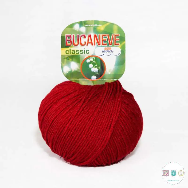 Yarn - Adriafil Bucaneve Merino Worsted Weight in Red 67