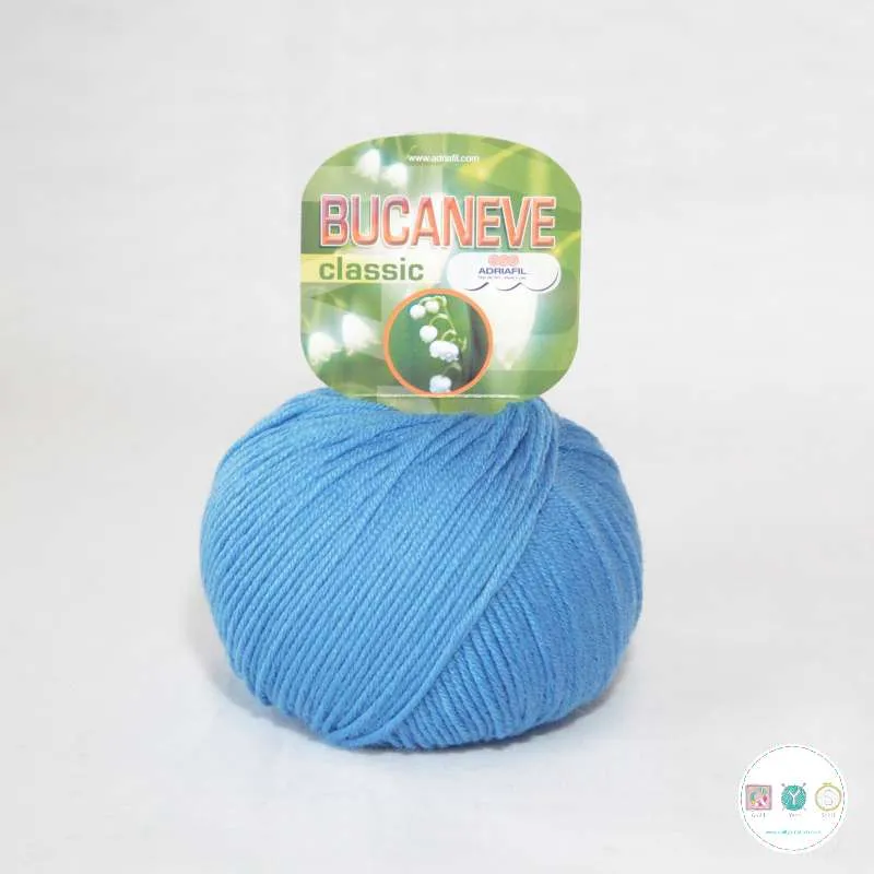 Yarn - Adriafil Bucaneve Merino Worsted Weight in Mid Blue 76