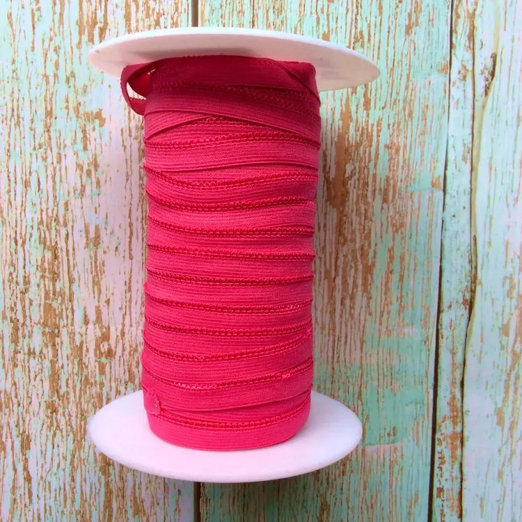 10mm Picot Edge Knicker Elastic - Cerise