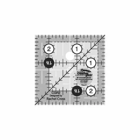 Patchwork & Quilting Ruler - 2.5" Square by Rachel Cross for Creative Grids CGR2