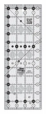 Patchwork & Quilting Ruler - 4.5" x 12.5" Rectangle by Rachel Cross for Creative Grids CGR412