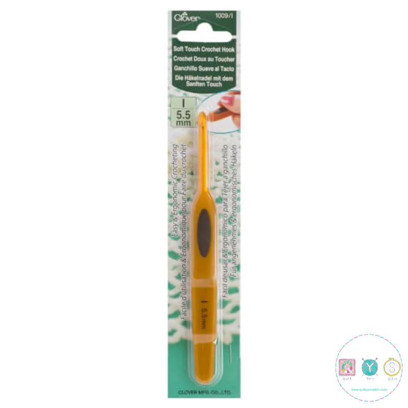 Crochet Hooks - 5.5mm Ergonomic Soft Touch by Clover