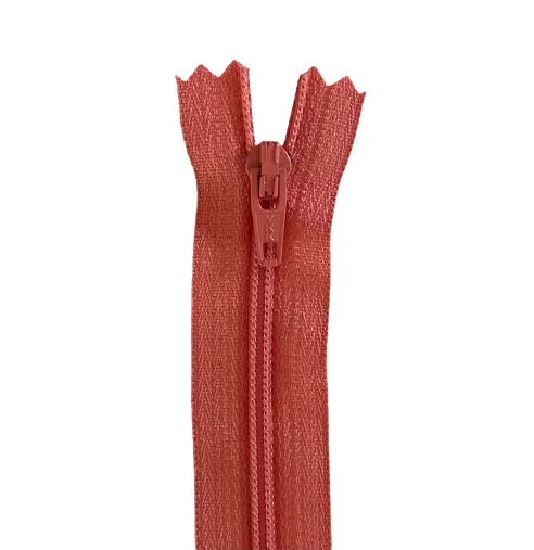 YKK Zip - 46cm Closed End Nylon - Coral 002