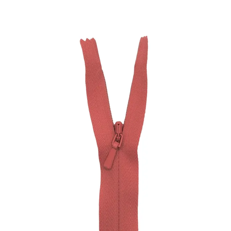 YKK Zip - 23cm Invisible - Coral 002