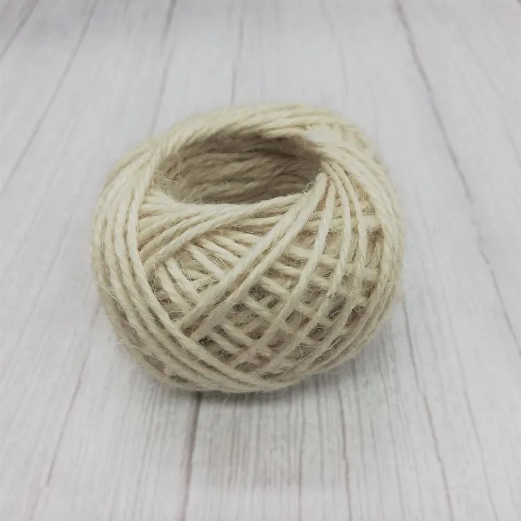 Jute String in Cream - 50m ball