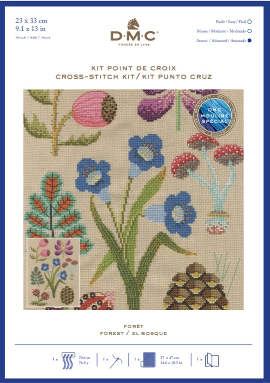 Cross Stitch Kit - Botanical Forest by DMC BK1934