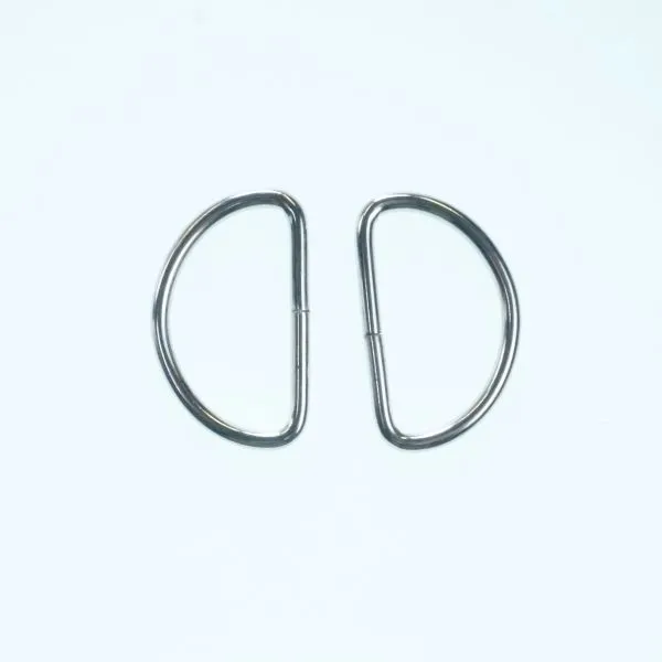 Bag Making - 38mm D Rings in Silver