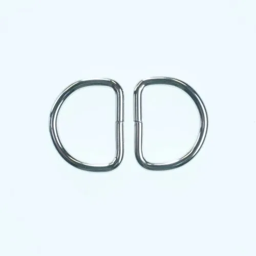 Bag Making - 25mm D Rings in Silver 