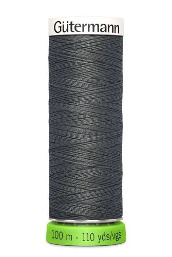 Gutermann Sew All Thread - Dark Grey Recycled Polyester rPET Colour 702