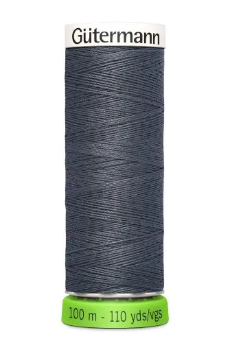 Gutermann Sew All Thread - Dark Grey Recycled Polyester rPET Colour 93