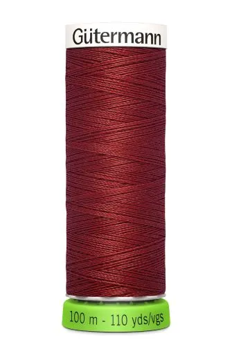 Gutermann Sew All Thread - Dark Rust Polyester rPET Colour 221