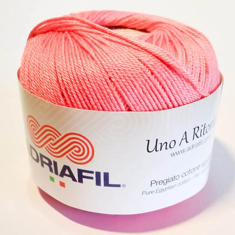 Yarn - Adriafil Uno A Ritorto 5 in Deep Pink Colour 04