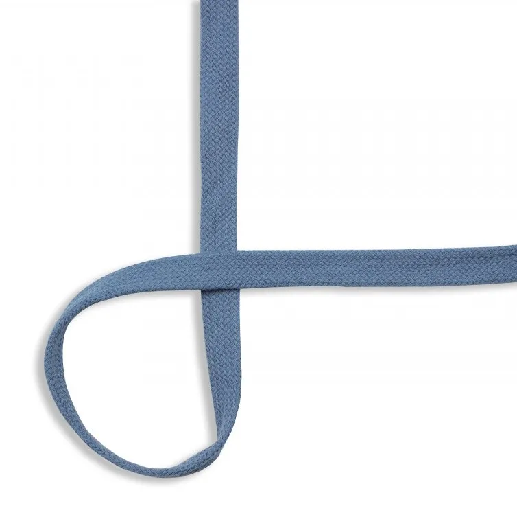 15mm Flat Cotton Cord in Denim Blue