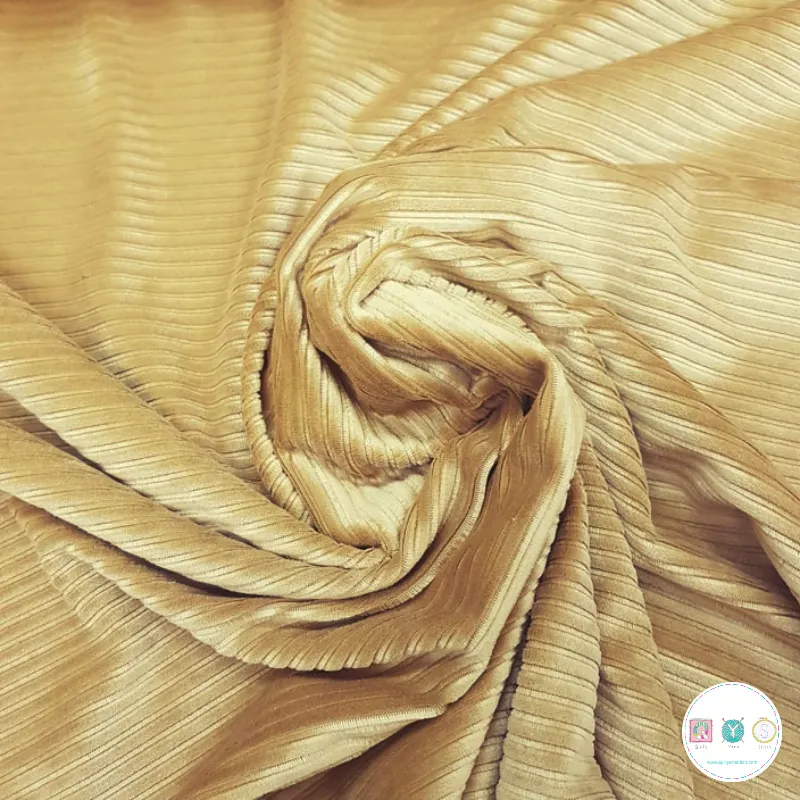 Coolmax Moisture Wicking Stretch Fabric in Ochre Yellow