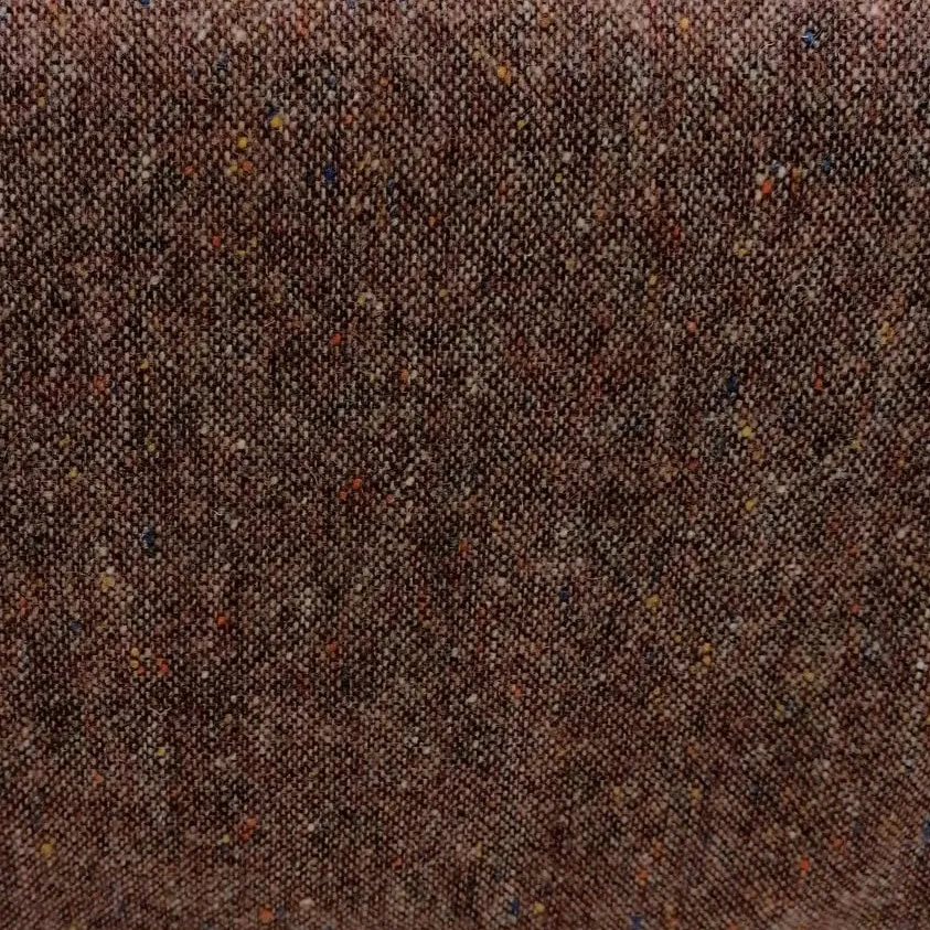 Wool Tweed Suiting Fabric - Rust with Flecks