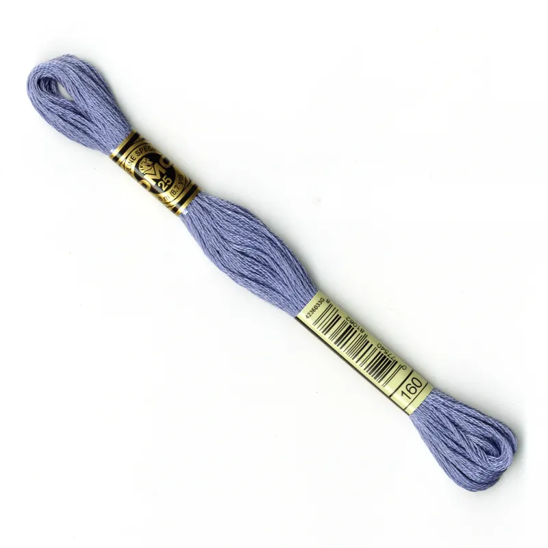 DMC Embroidery Thread - Mid Blue Colour 160