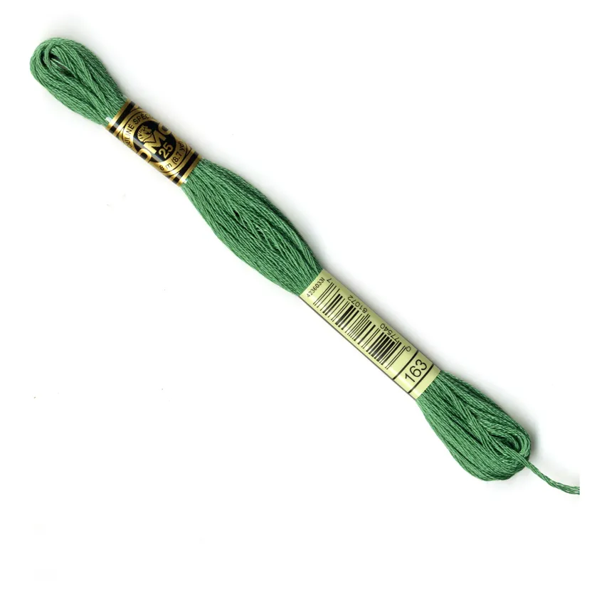 DMC Embroidery Thread - Green Colour 163