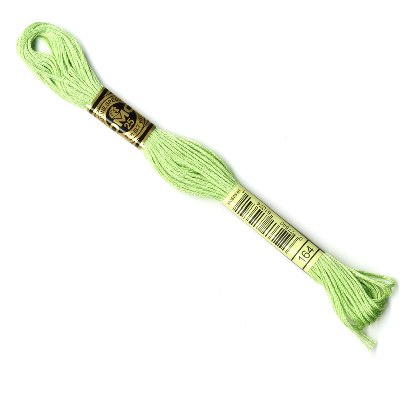 DMC Embroidery Thread - Light Green Colour 164