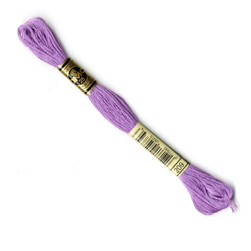 DMC Embroidery Thread - Purple Colour 209