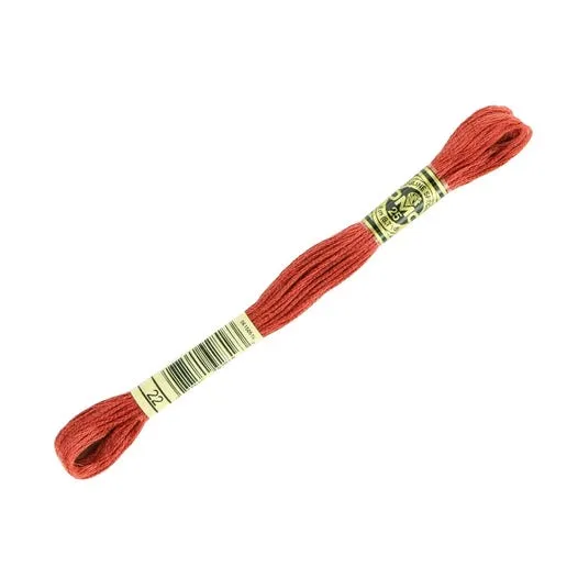 DMC Embroidery Thread - Brick Red Colour 22