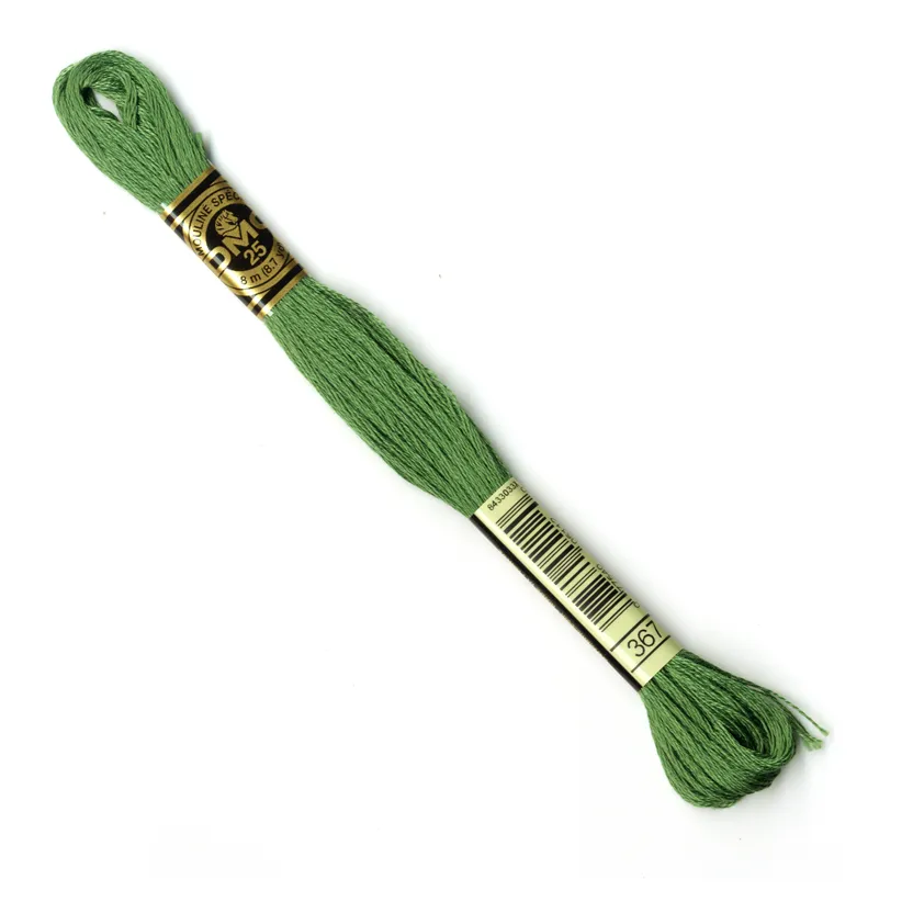 DMC Embroidery Thread - Green Colour 367