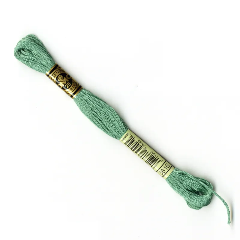 DMC Embroidery Thread - Green Colour 3816