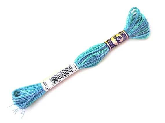 DMC Colour Variations Embroidery Thread - Monets Garden Blue Colour 4030