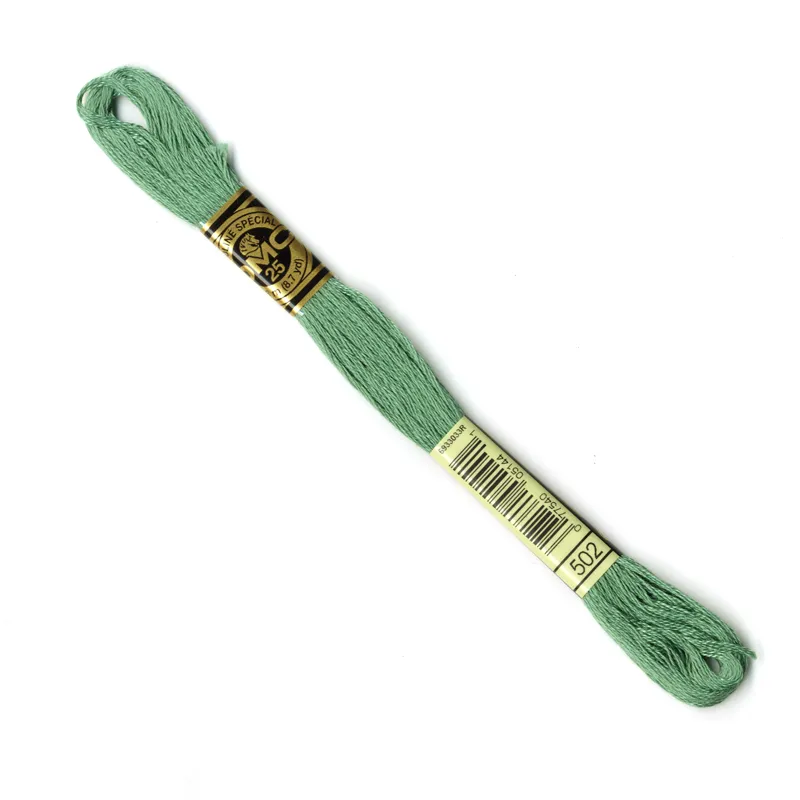 DMC Embroidery Thread - Green Colour 502