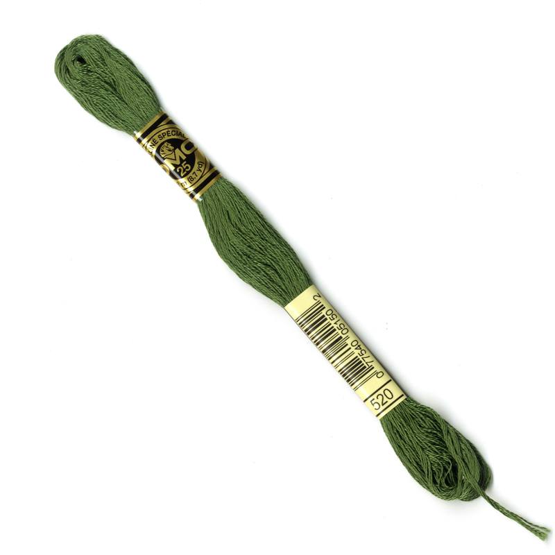 DMC Embroidery Thread- Green Colour 520