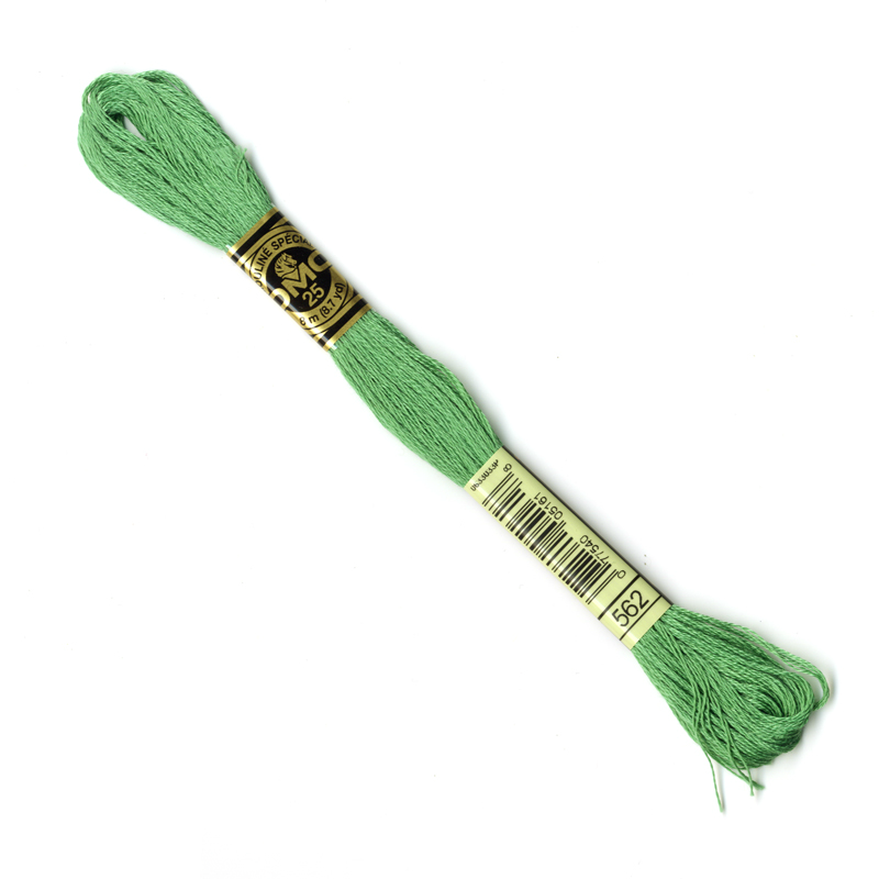 DMC Embroidery Thread - Green Colour 562