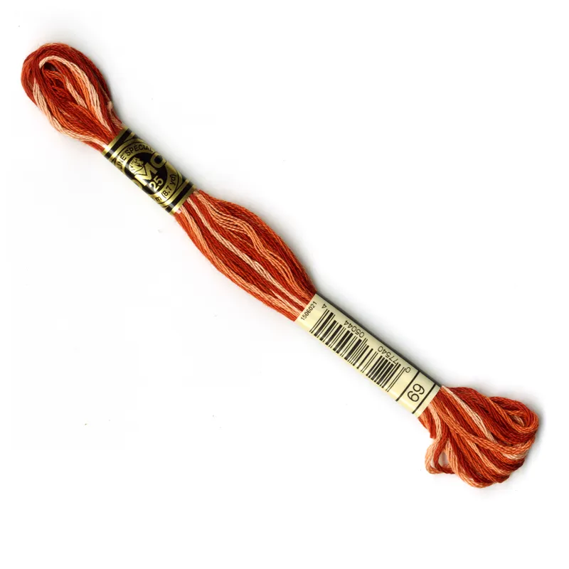 DMC Embroidery Thread - Terracotta Reds Colour 69