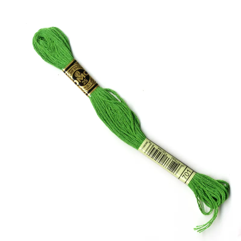 DMC Embroidery Thread - Green Colour 701