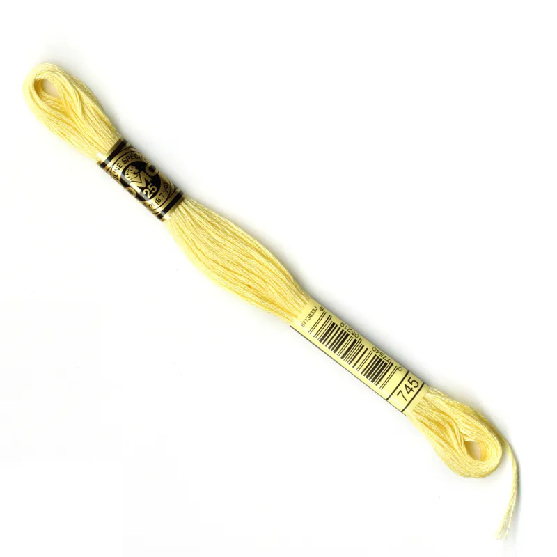 DMC Embroidery Thread - Yellow Colour 745