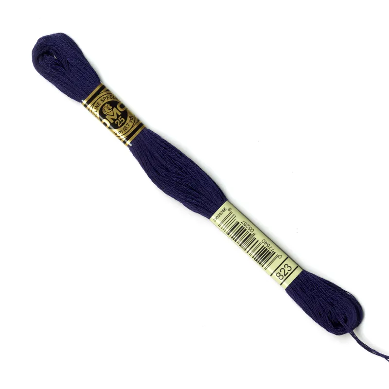 DMC Embroidery Thread - Navy Blue Colour 823