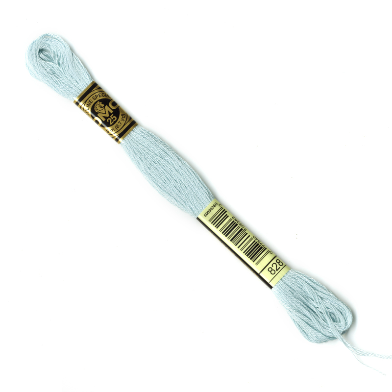 DMC Embroidery Thread - Light Blue Colour 828